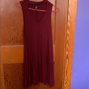 Maroon Midi Dress